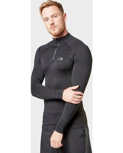 The North Face Men's Sport Long Sleeve Zip Top, Black