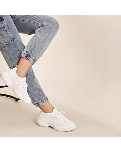 Lace-up Front Wide Fit Chunky Sneakers